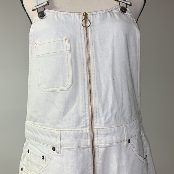 Free People We the Free Sunkissed Denim Short Overalls 12 - Picture 3 of 11